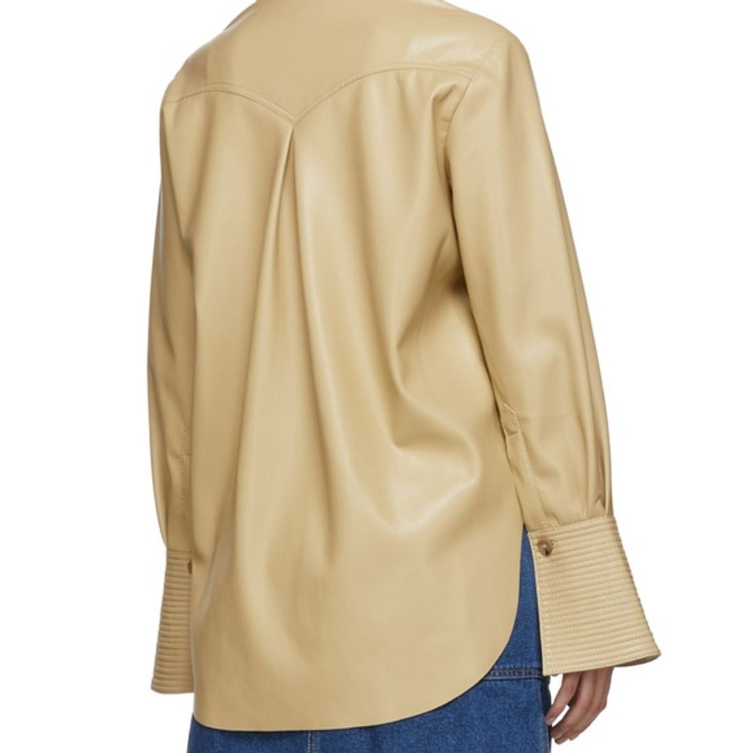 Nanushka Authentic Vegan Leather Elpi Shirt  Size M, US