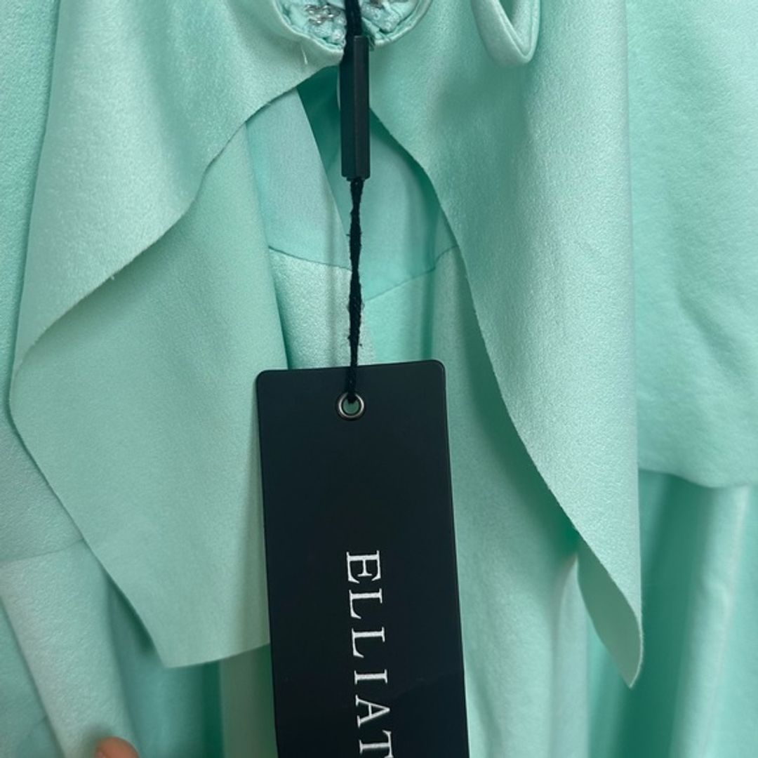 NWT Elliatt CORDELIA Mint Layered Spaghetti-Strap Mini Dress