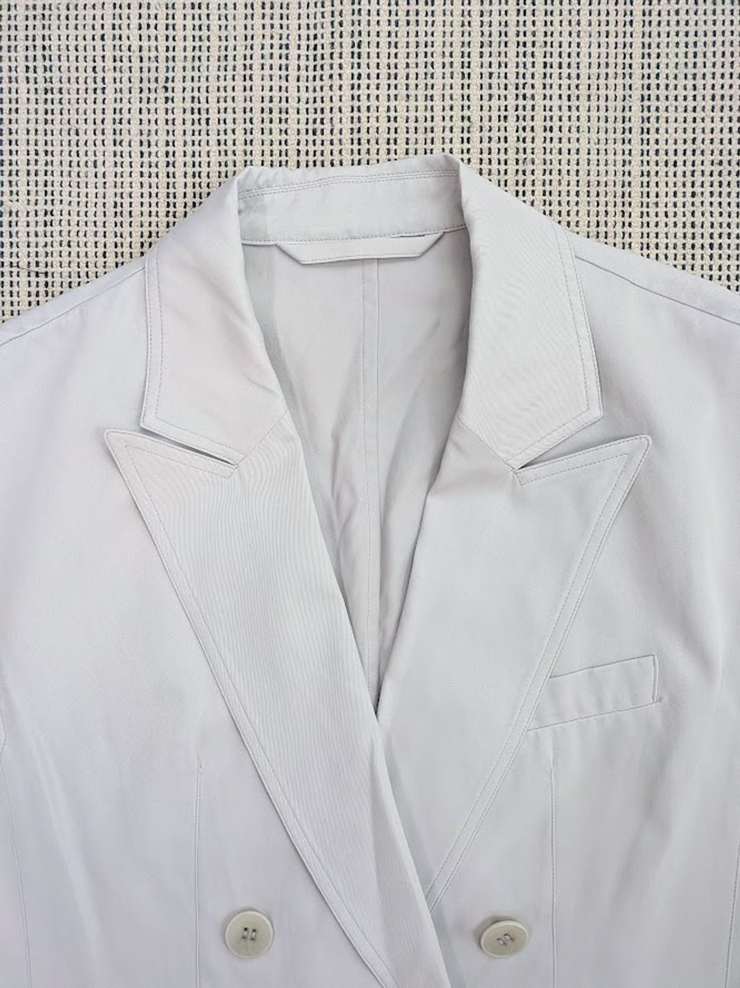 Tibi Drapey Suiting Oversized Double Breasted Vest