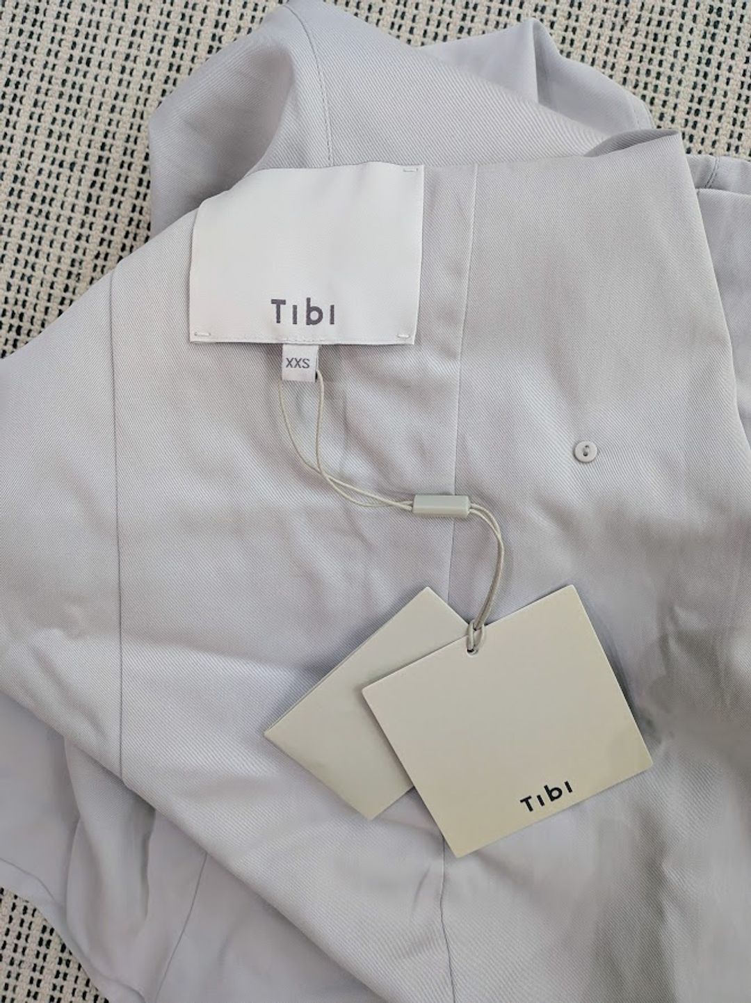 Tibi Drapey Suiting Oversized Double Breasted Vest