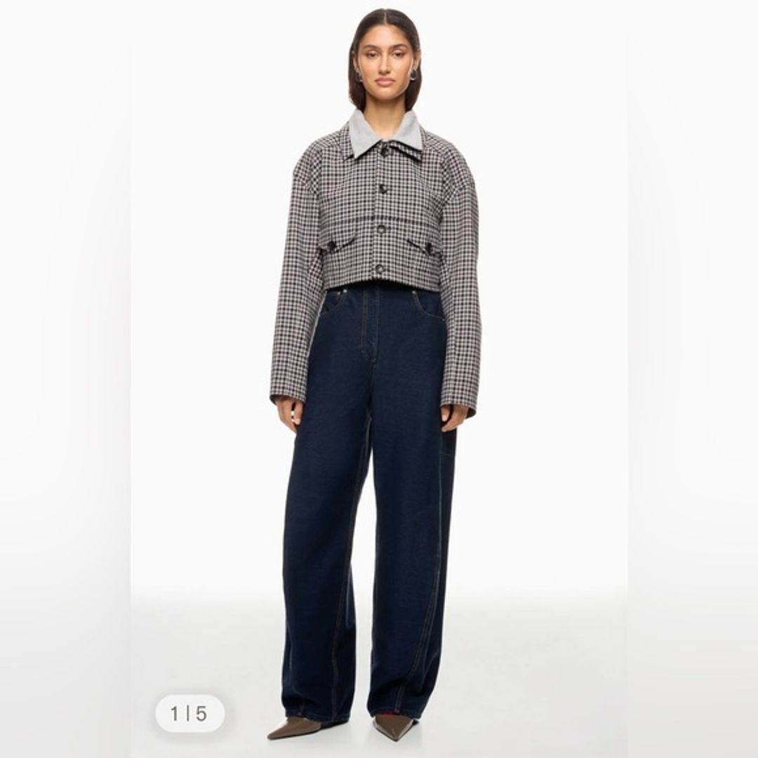 Indigo Barre Denim Knit Sid Jean