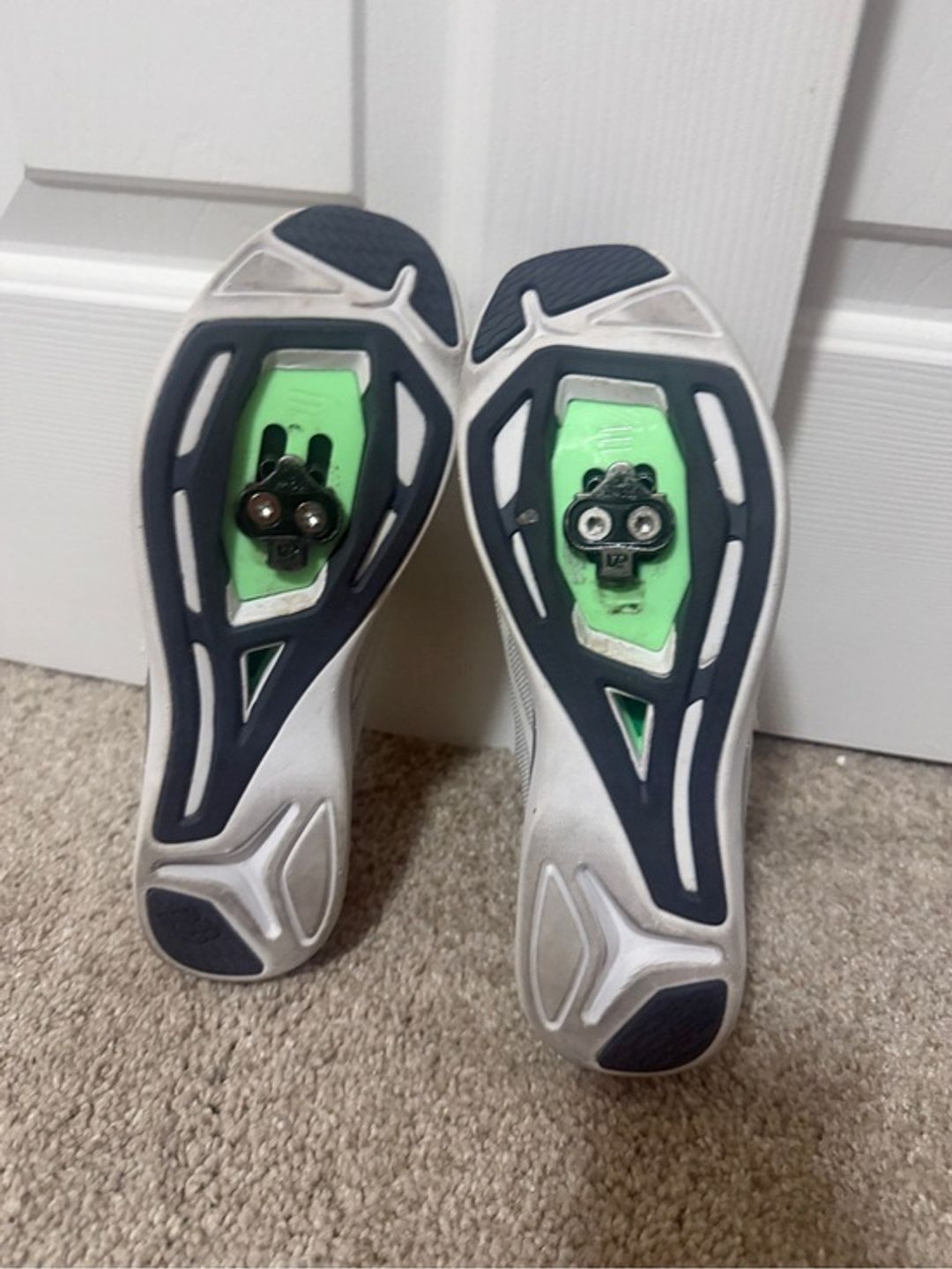 New Balance Gray and White Mesh Running Shoes