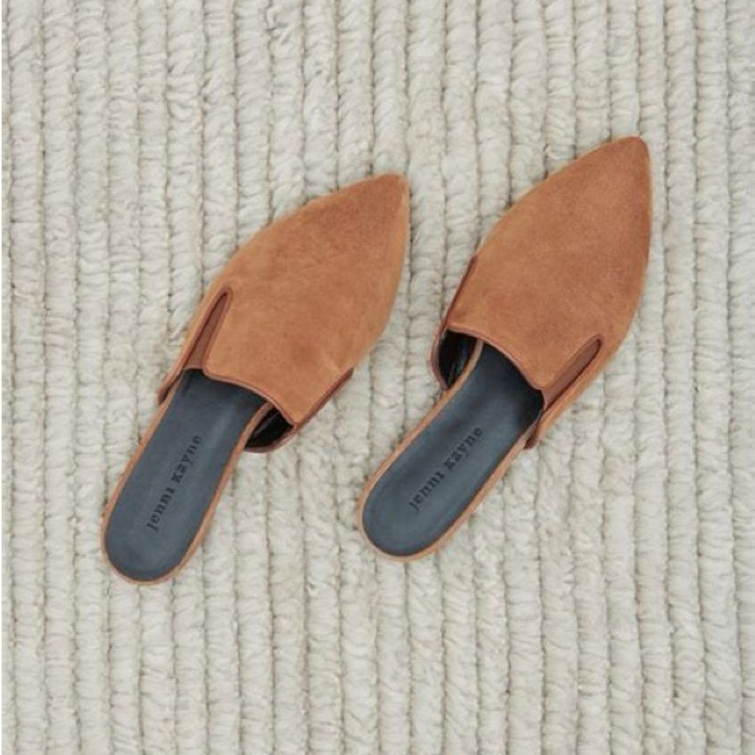 Jenni Kayne Suede Mules Saddle