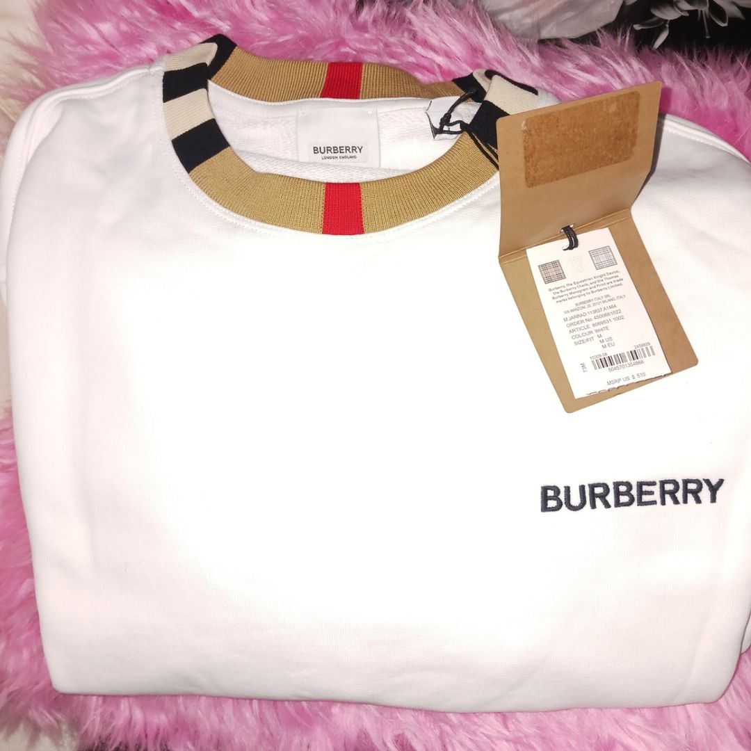 Jarrad Cotton Icon Stripe Collar Logo Sweatshirt