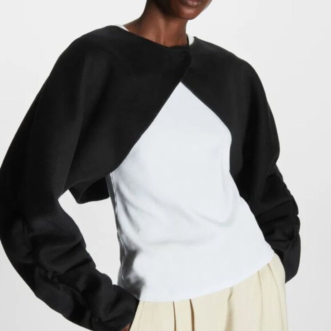 COS Open-Back Wool Bolero Jacket