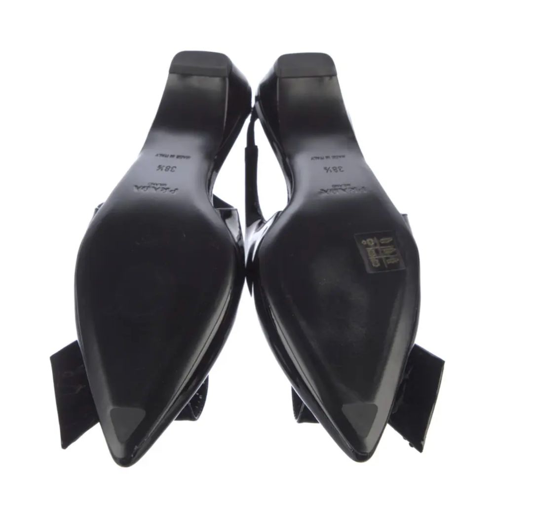 Patent Crystal Twist Slingback Pumps