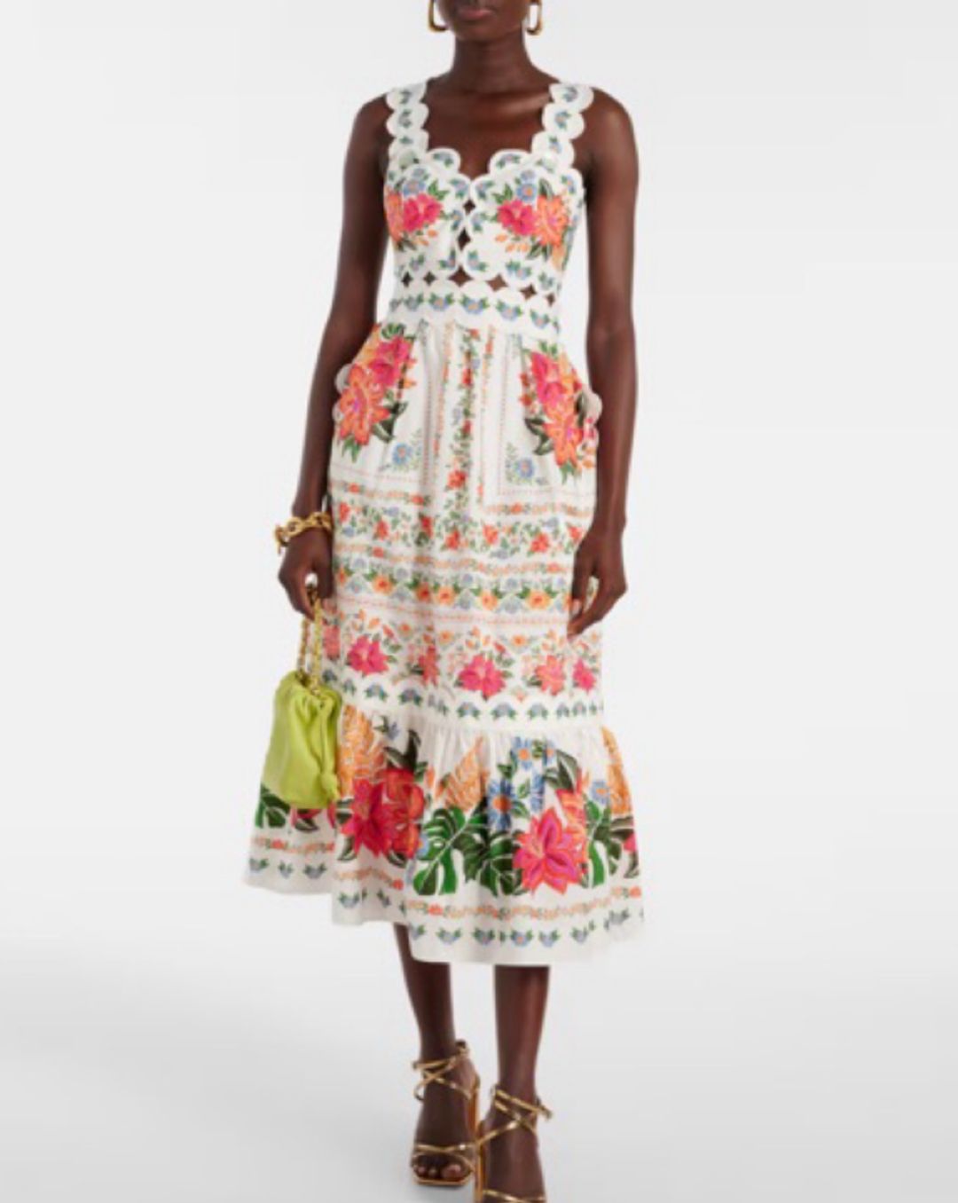 Farm Rio White Bloom Garden Maxi