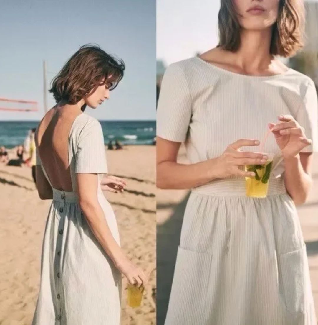 Odalie Open Back Dress