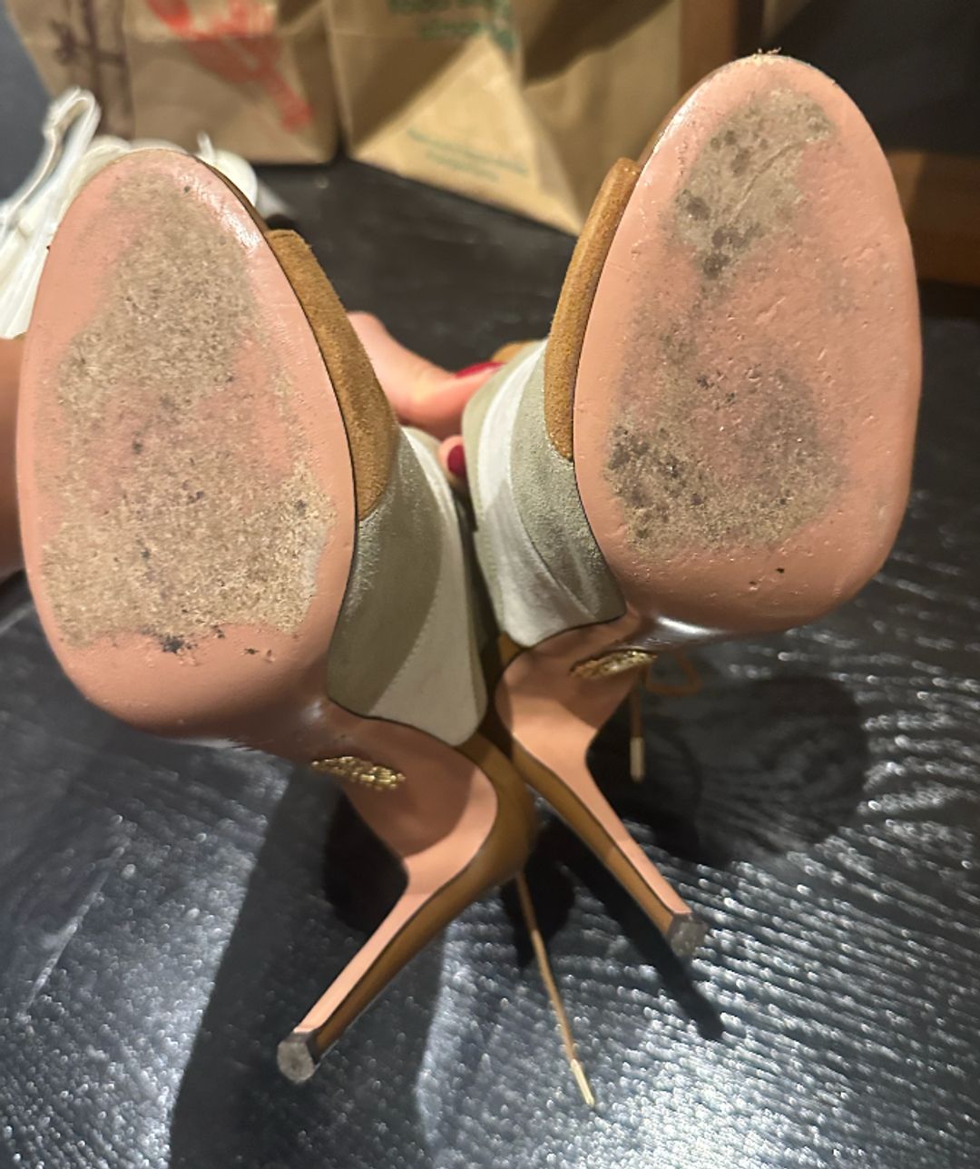 Aquazzura Firenze Suede Heels
