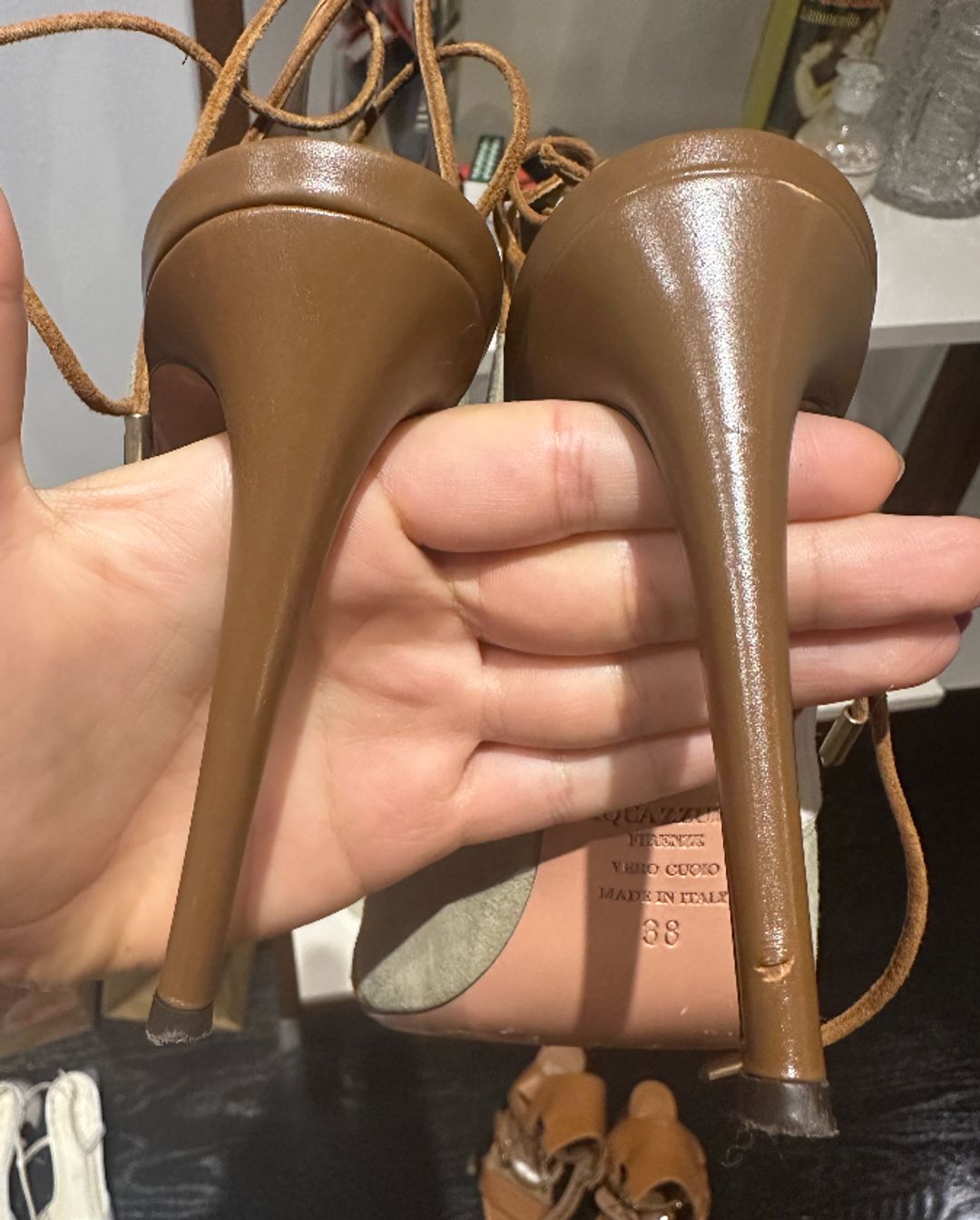 Aquazzura Firenze Suede Heels
