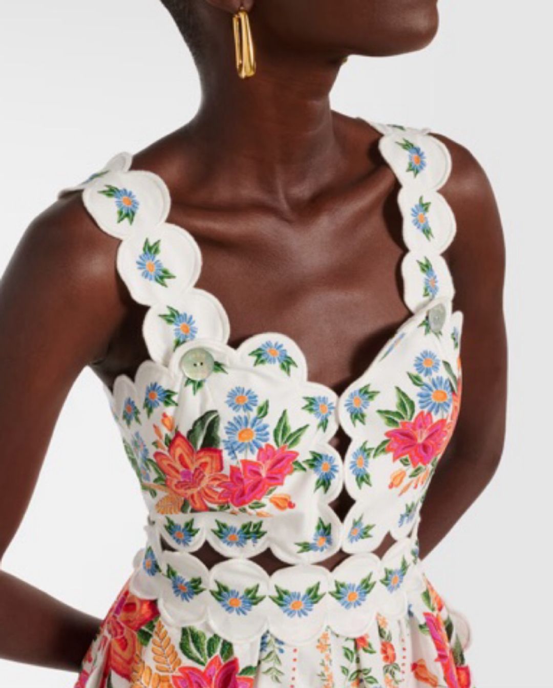 Farm Rio White Bloom Garden Maxi