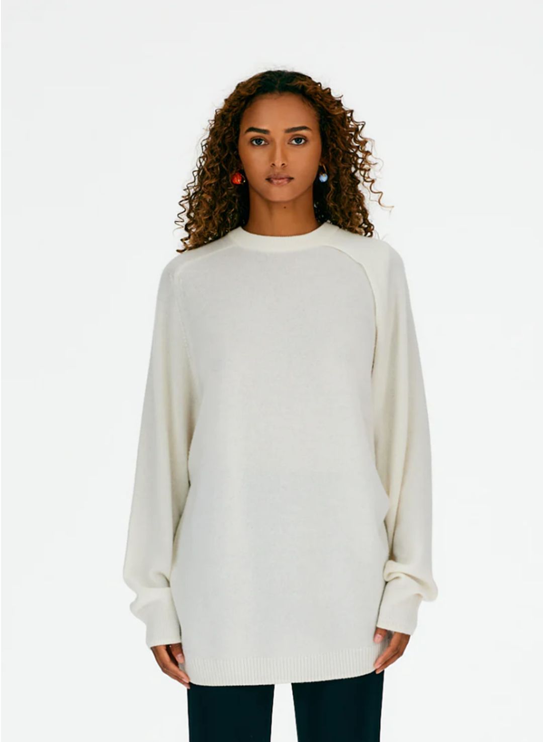 Feather Weight Cashmere Cutout Sleeve Pullover