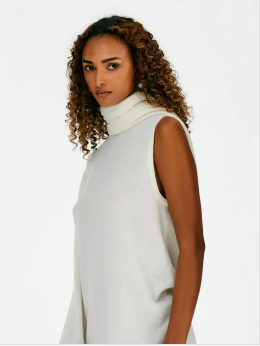 Feather Weight Cashmere Cutout Sleeve Pullover