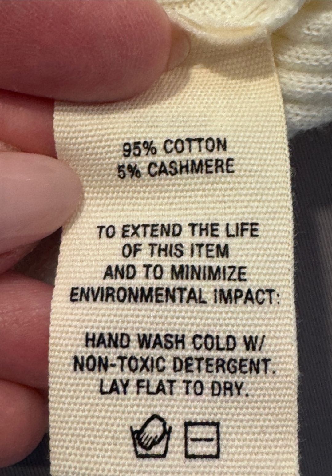 Alex Mill Ribbed Crew Neck Sweater in Ivory 95% Cotton 5% Cashmere