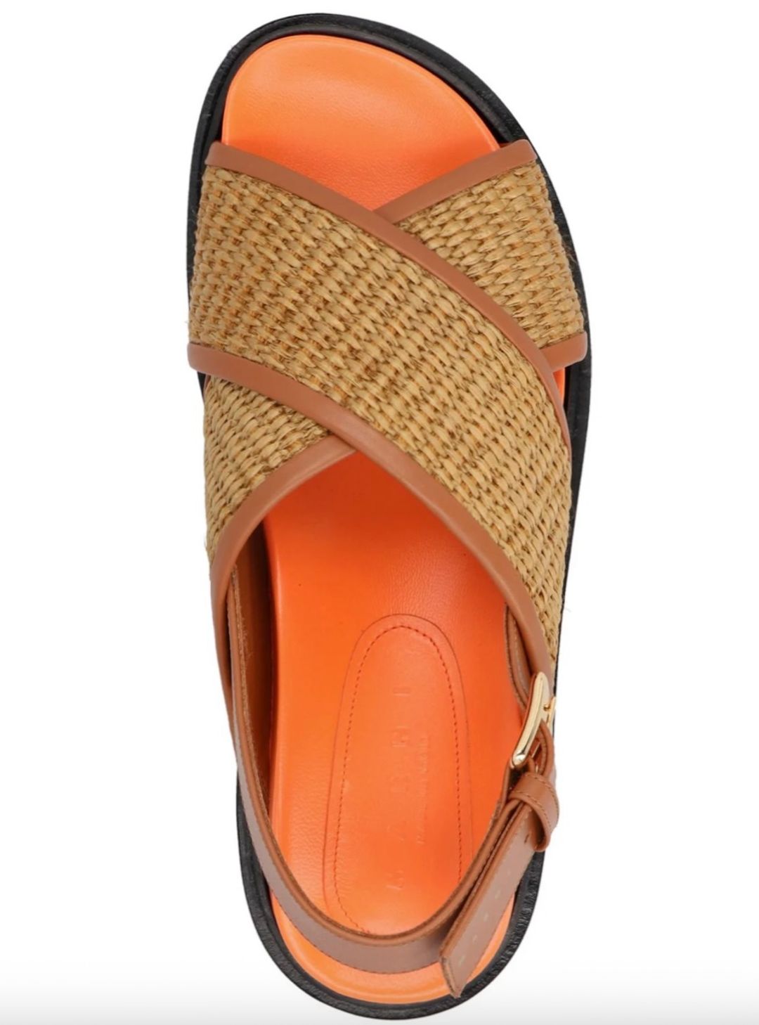 Fussbett Cross-Strap Woven/Leather Sandals with Adjustable Strap