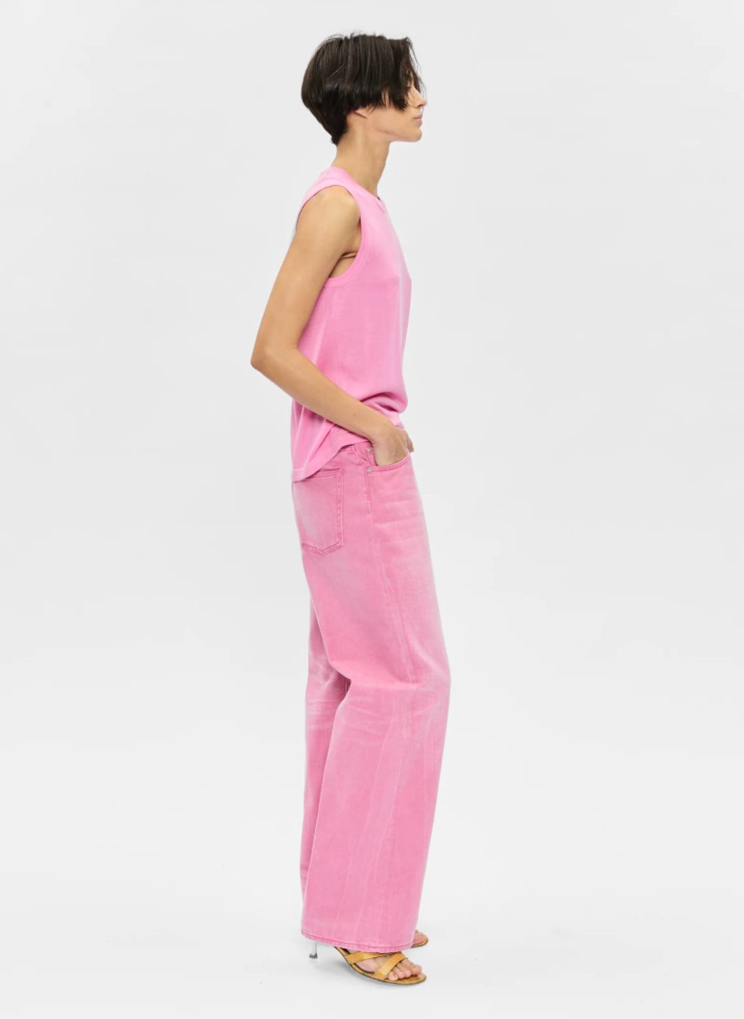 Pink jeans