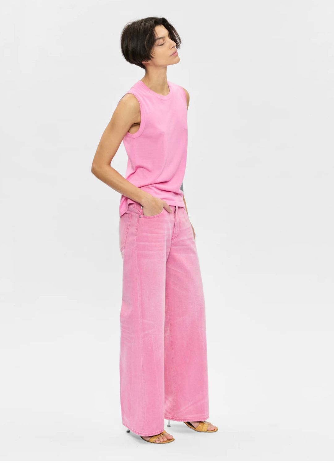 Pink jeans