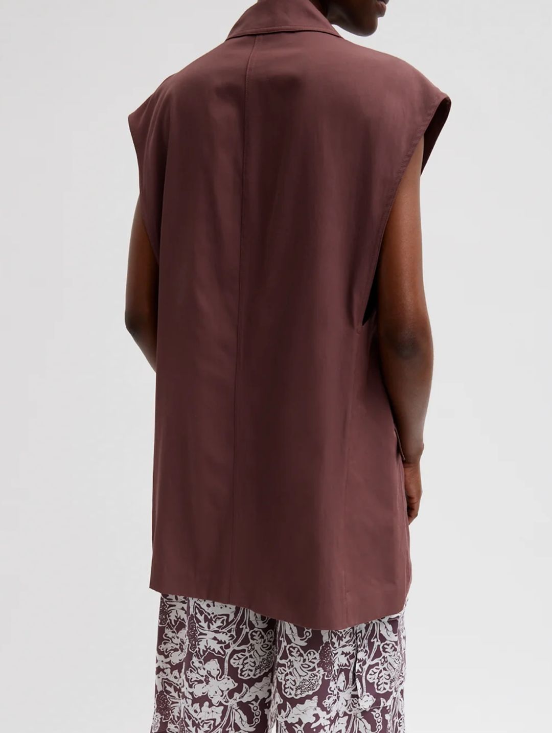 Drapey Suiting Oversized Double Breasted Vest