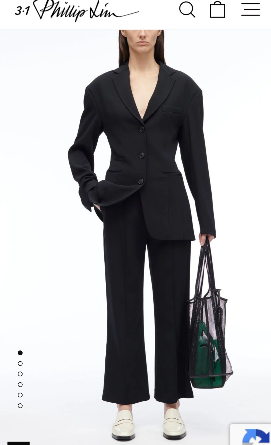 Tailored blazer with notch lapels