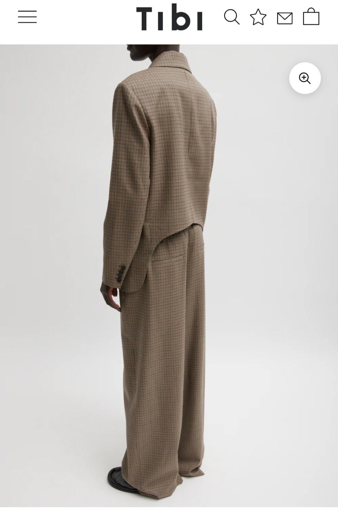 Thomas Menswear Check Dennis Cutout Blazer