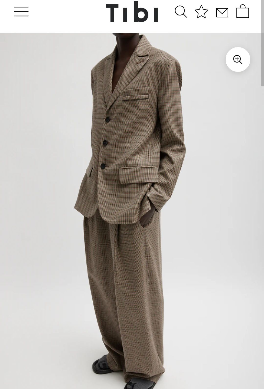 Thomas Menswear Check Dennis Cutout Blazer