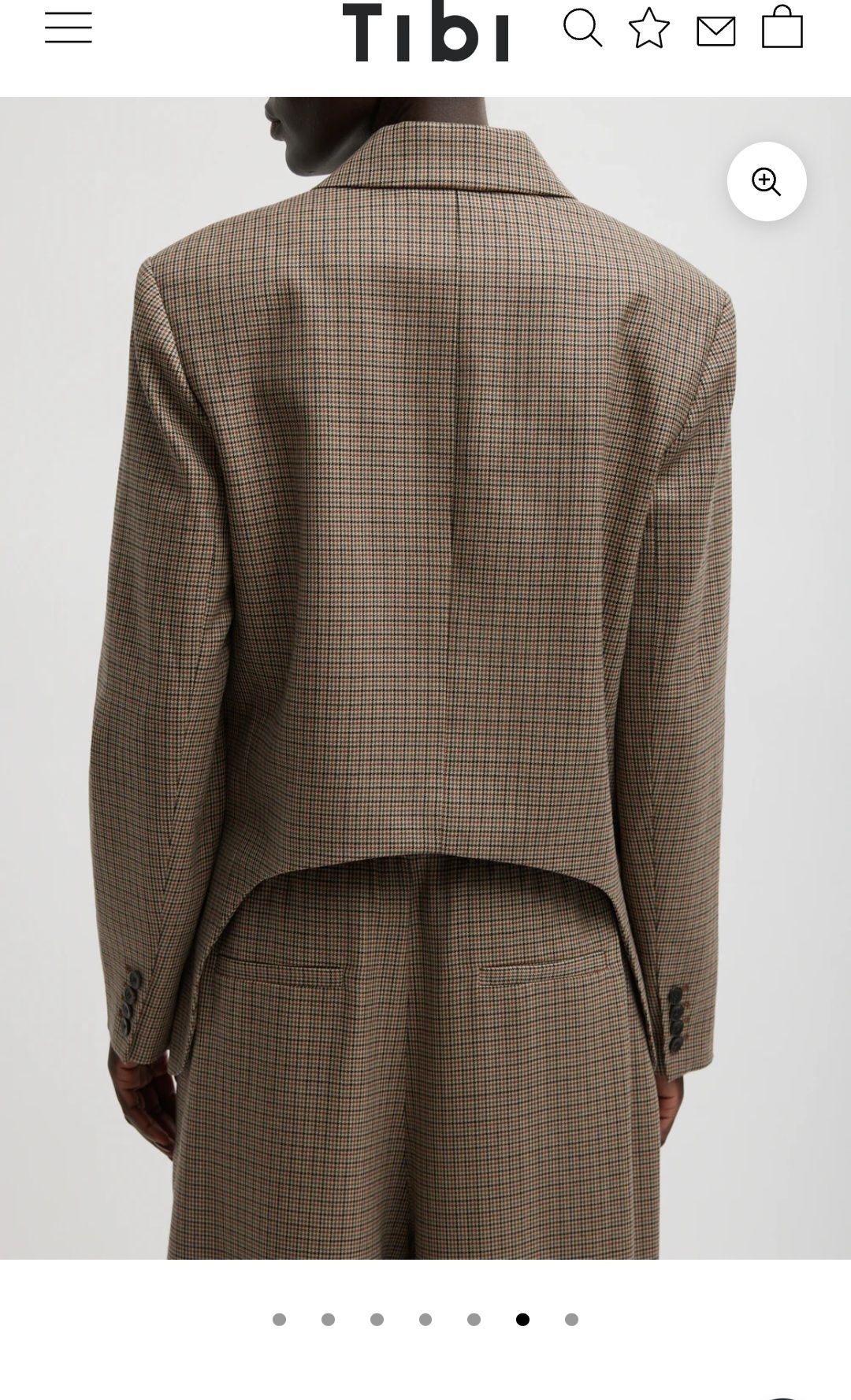 Thomas Menswear Check Dennis Cutout Blazer