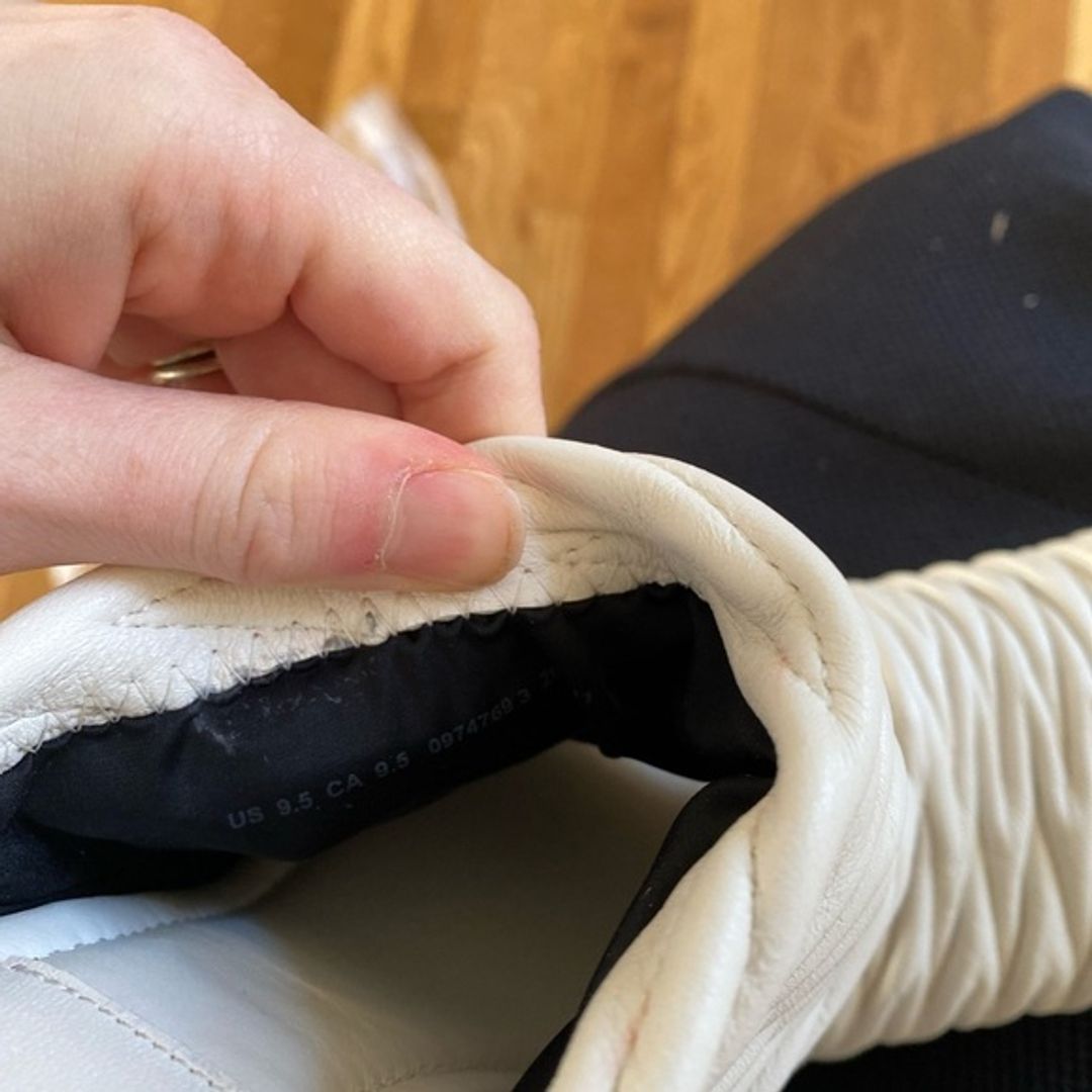 COS Women's Ivory Kitten Heel Mules