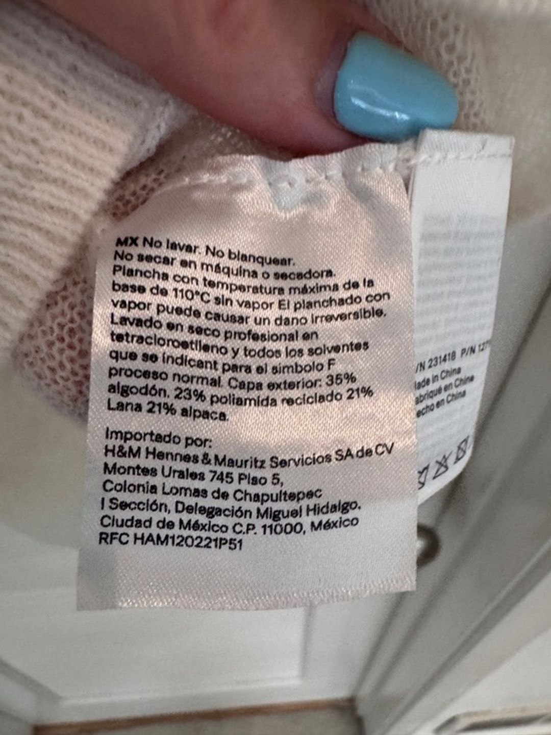 COS Windowpane Check Cotton Wool & Alpaca Blend Tank Top