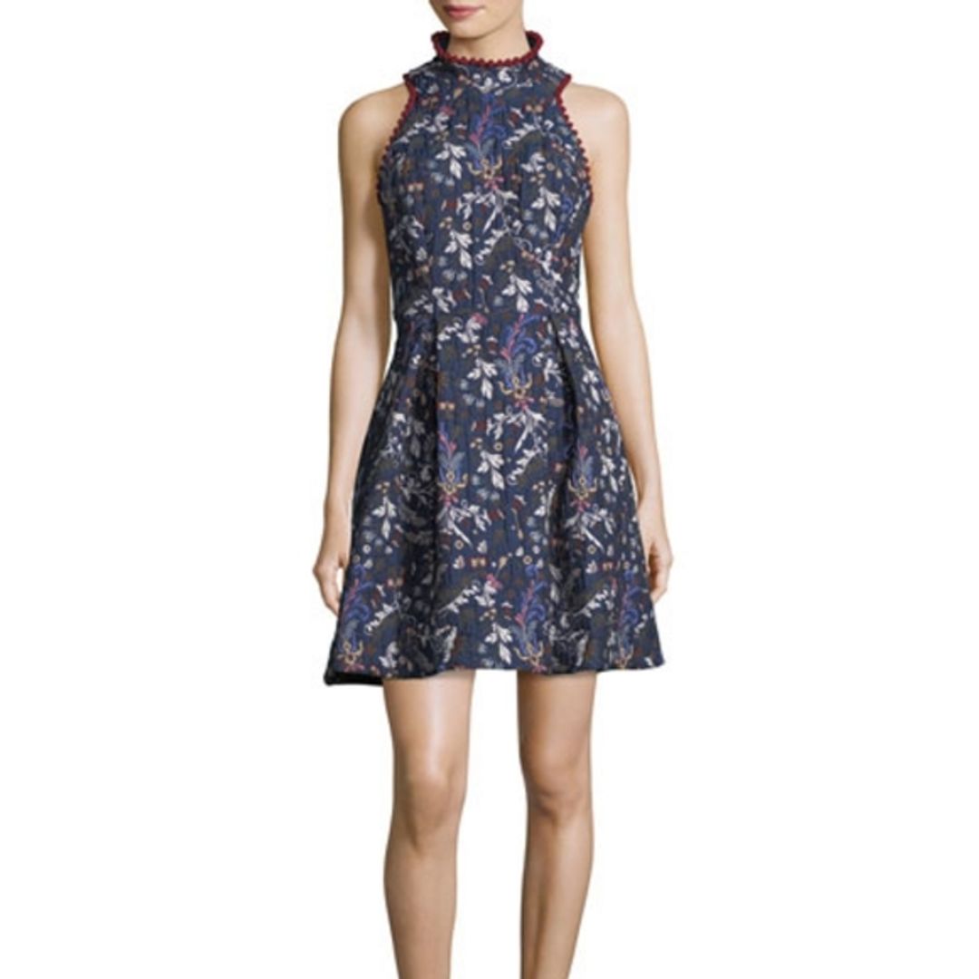 Anthropologie Brooklyn Jacquard Dress