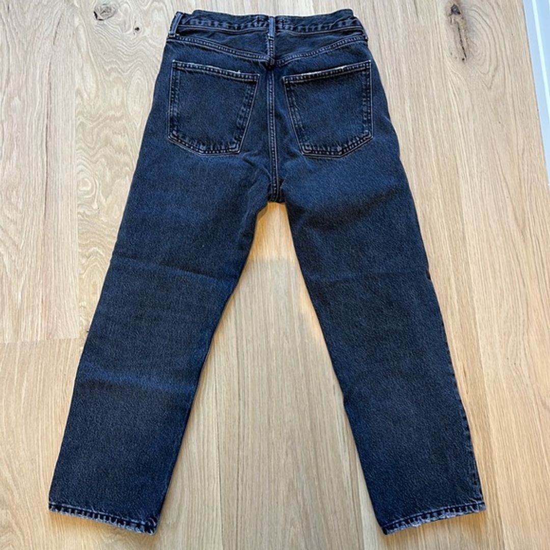 Agolde Black Cropped Ankle Jeans