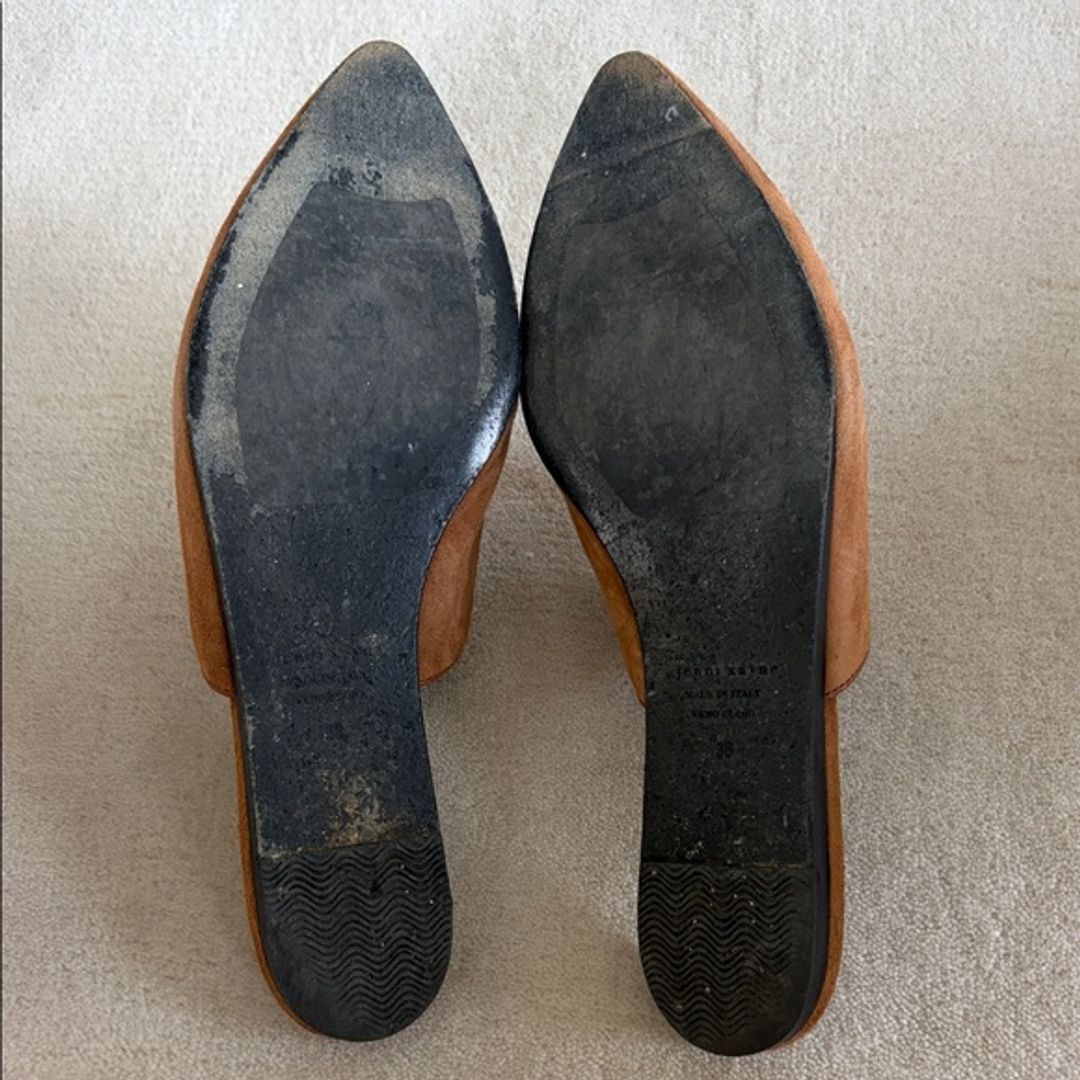 Jenni Kayne Suede Mules Saddle