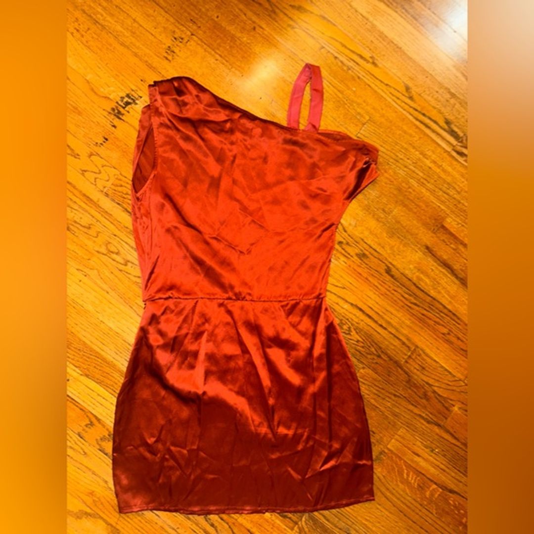 Reformation Alanis Silk Satin Mini Dress