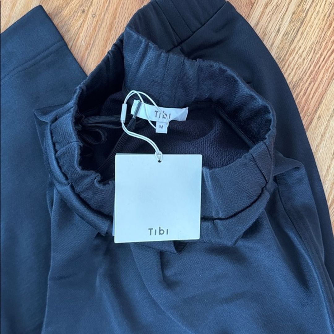 Silk Terry Pleated Pull On Pant