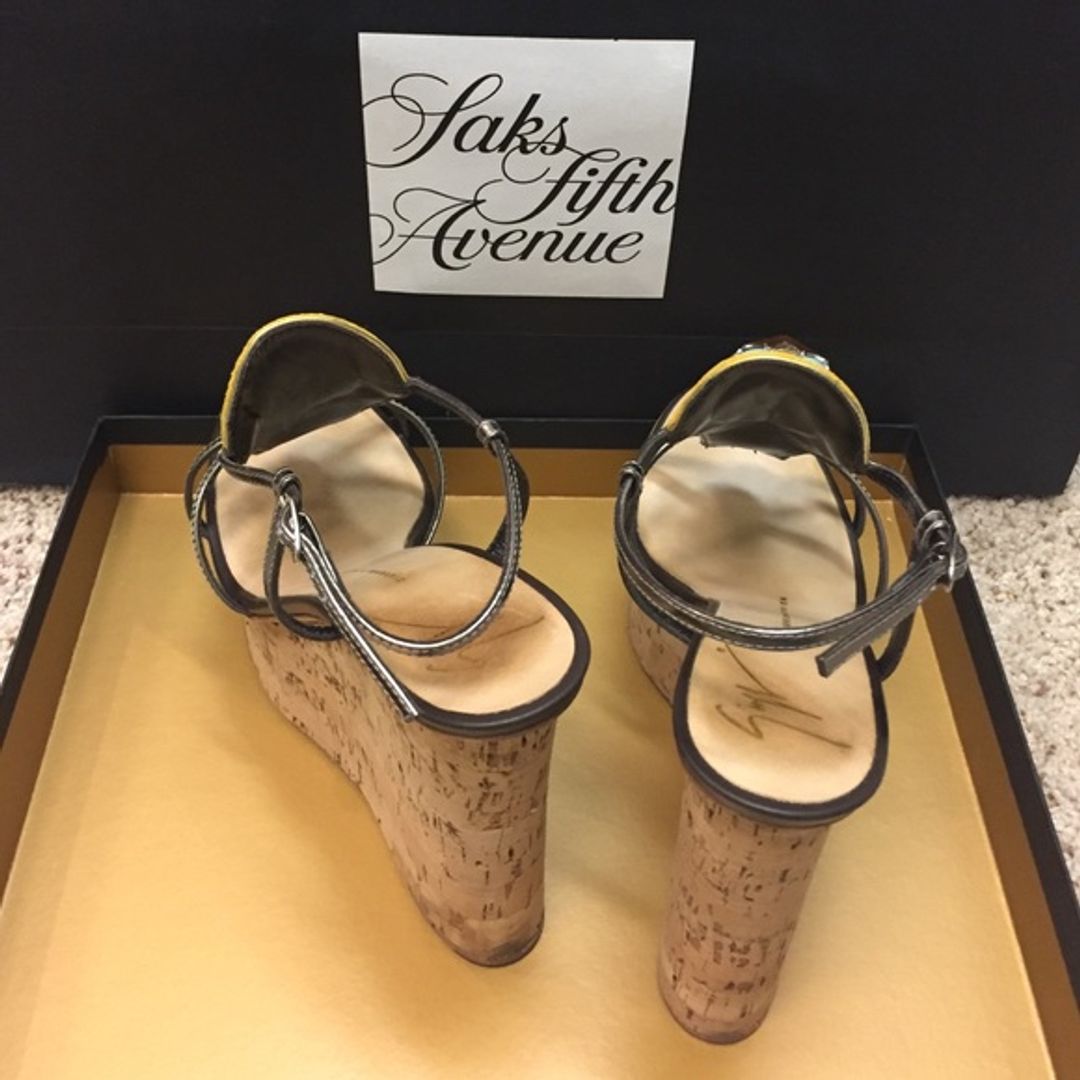 Giuseppe Zanotti Plott 110 Camoscio Sandal in Ocra 36.5 (6.5 US)