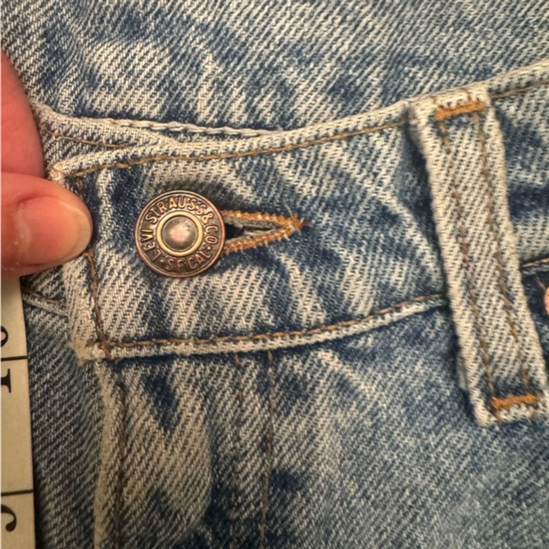 Levi's Made in the USA Vintage Light Blue Straight Leg Jeans