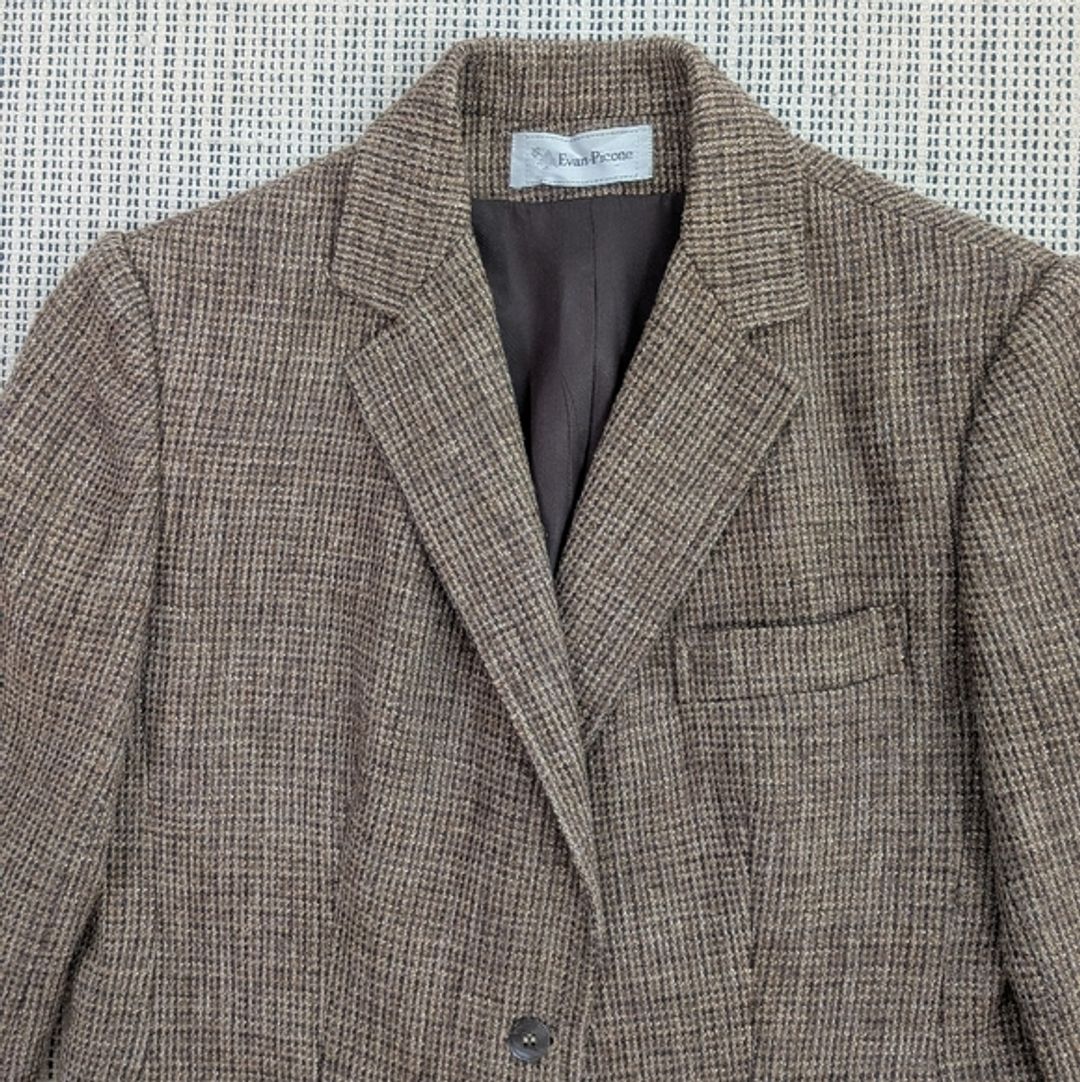 Vintage 70's Evan-Picone Structured Tweed Blazer