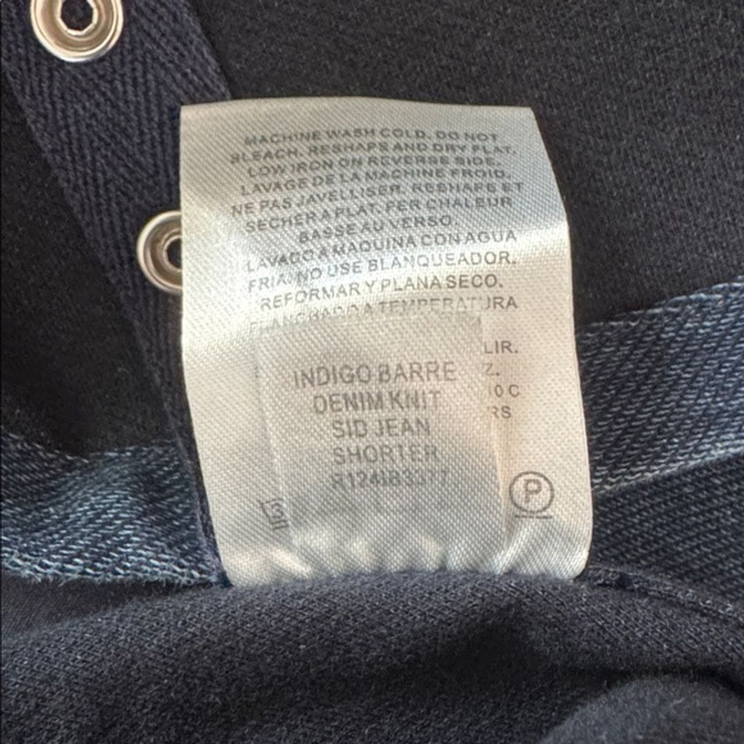 Indigo Barre Denim Knit Sid Jean