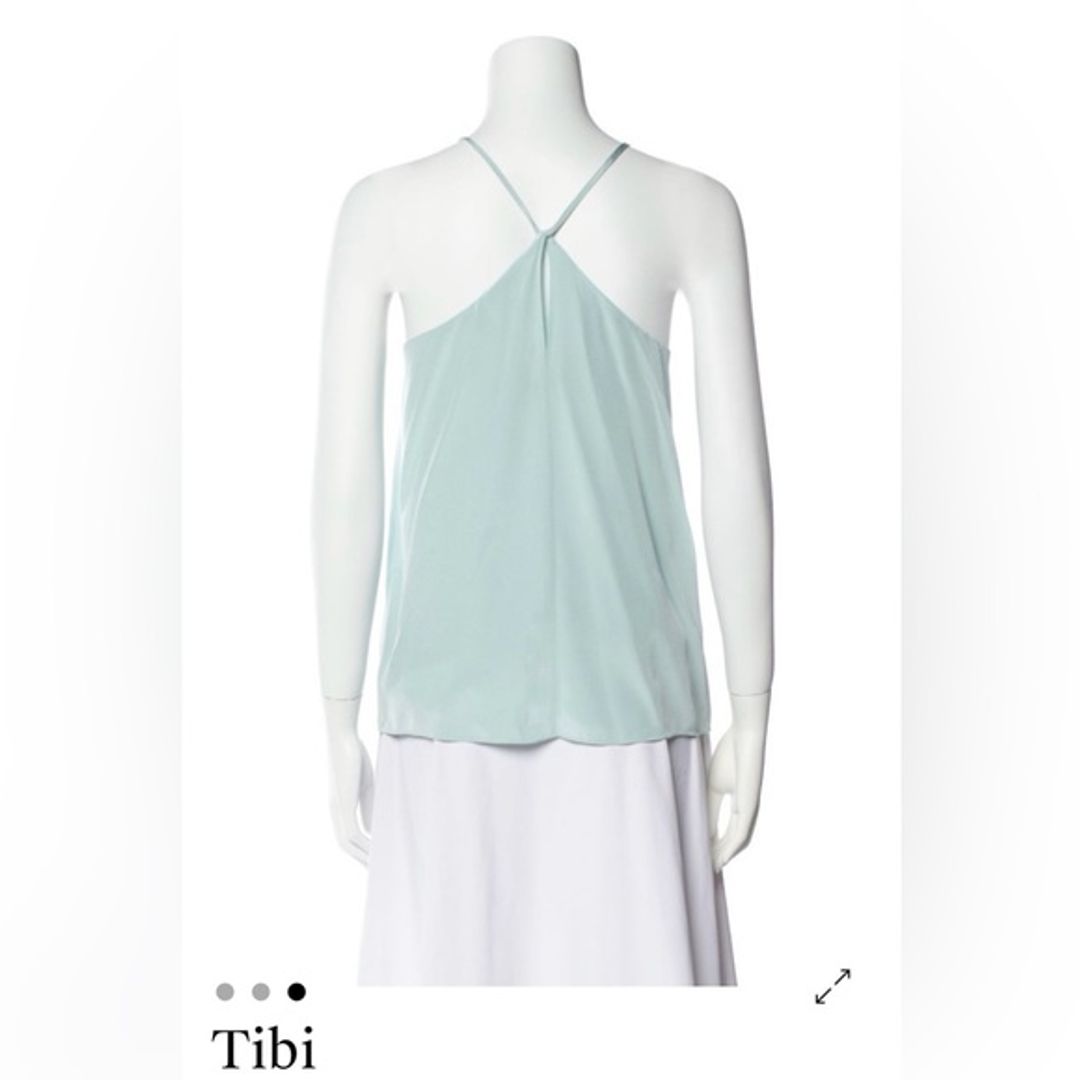 Tibi Silk Halterneck Top