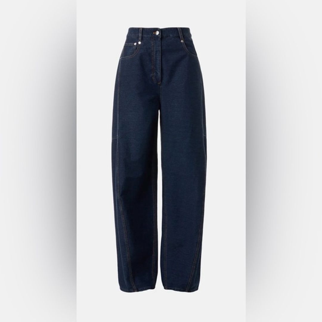 Indigo Barre Denim Knit Sid Jean