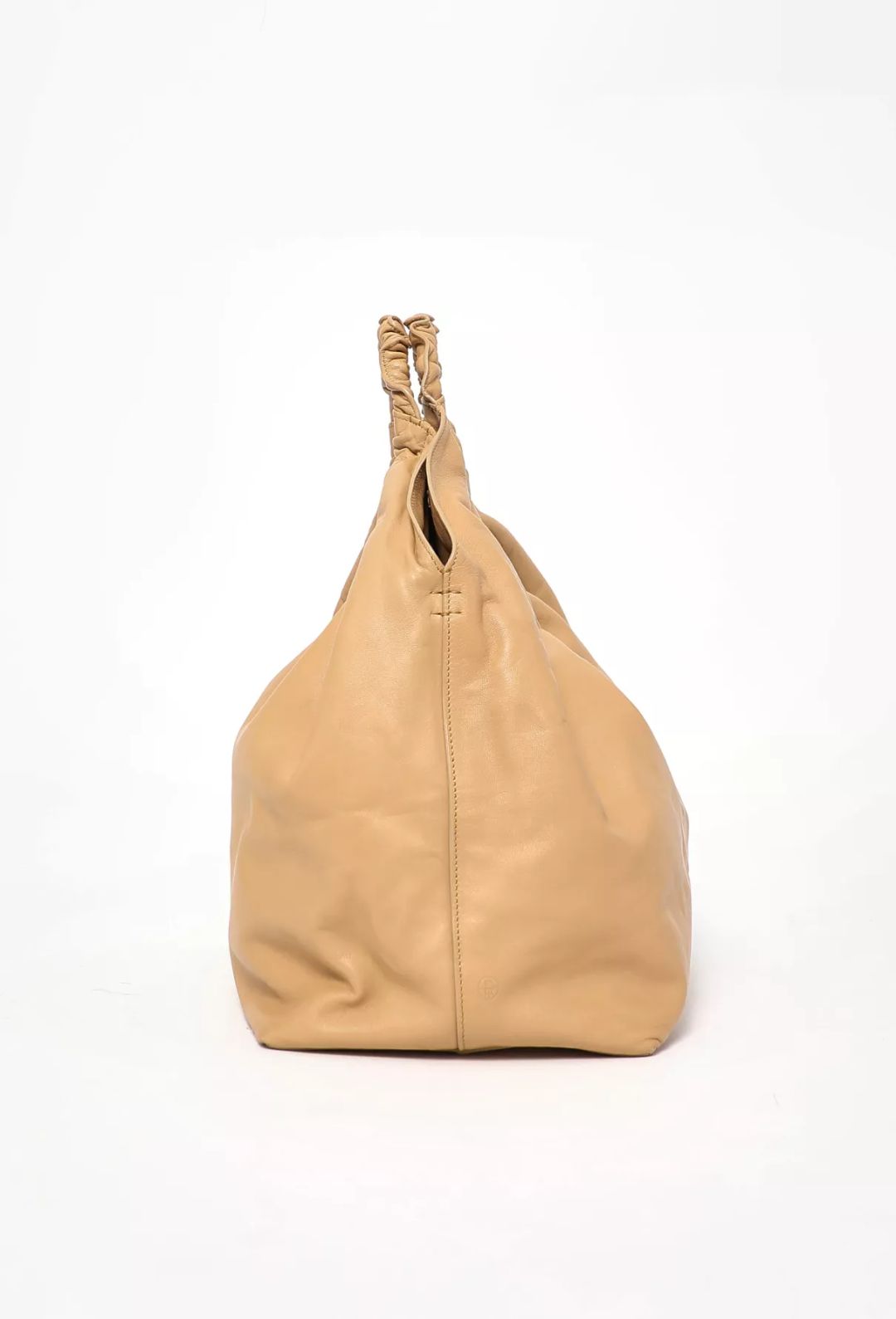 The Row Yellow Double Circle Xl Leather Tote Bag