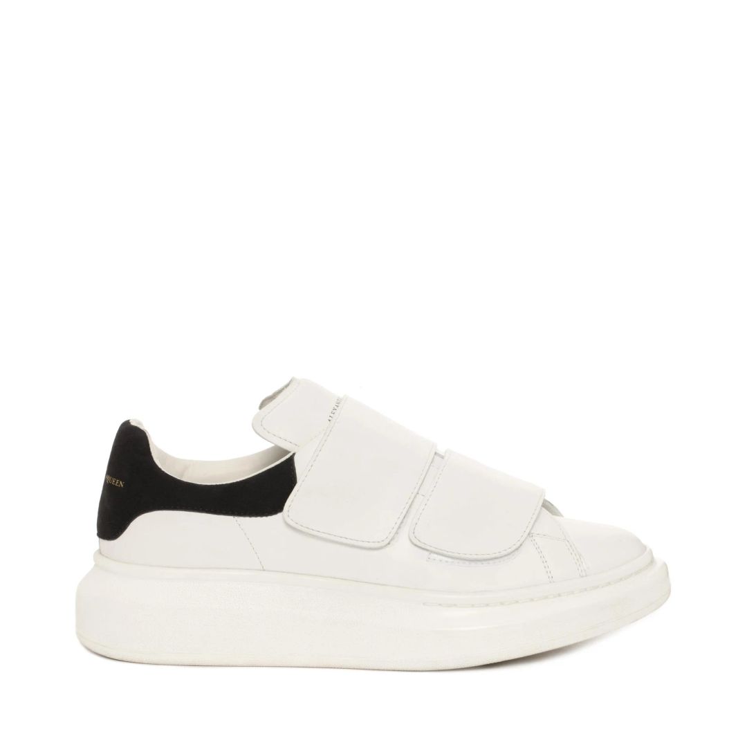 White & Black Oversized Velcro Sneakers #2