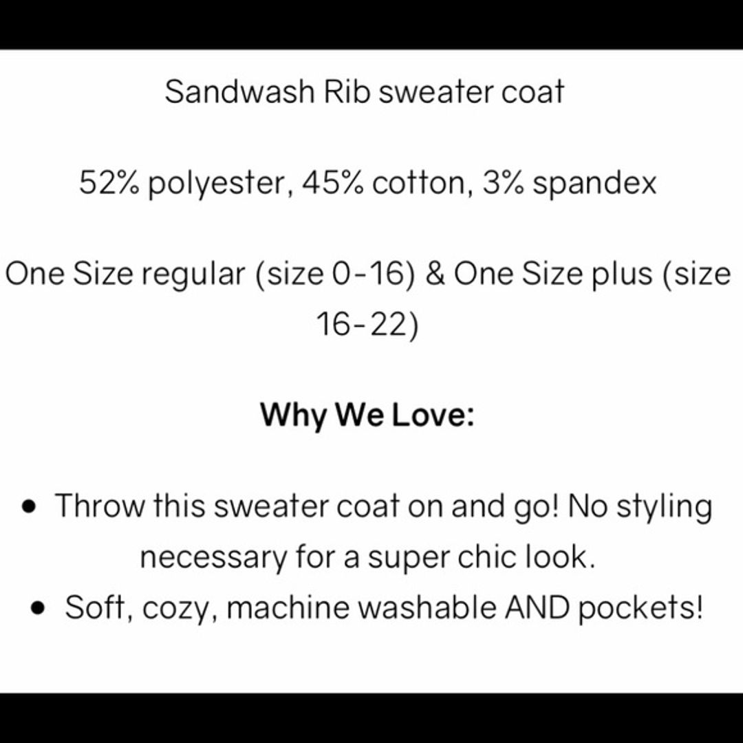 NWT Donni Ribbed Cardigan