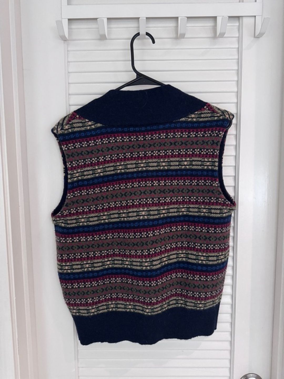 Zara Jacquard Knit Wool Vest