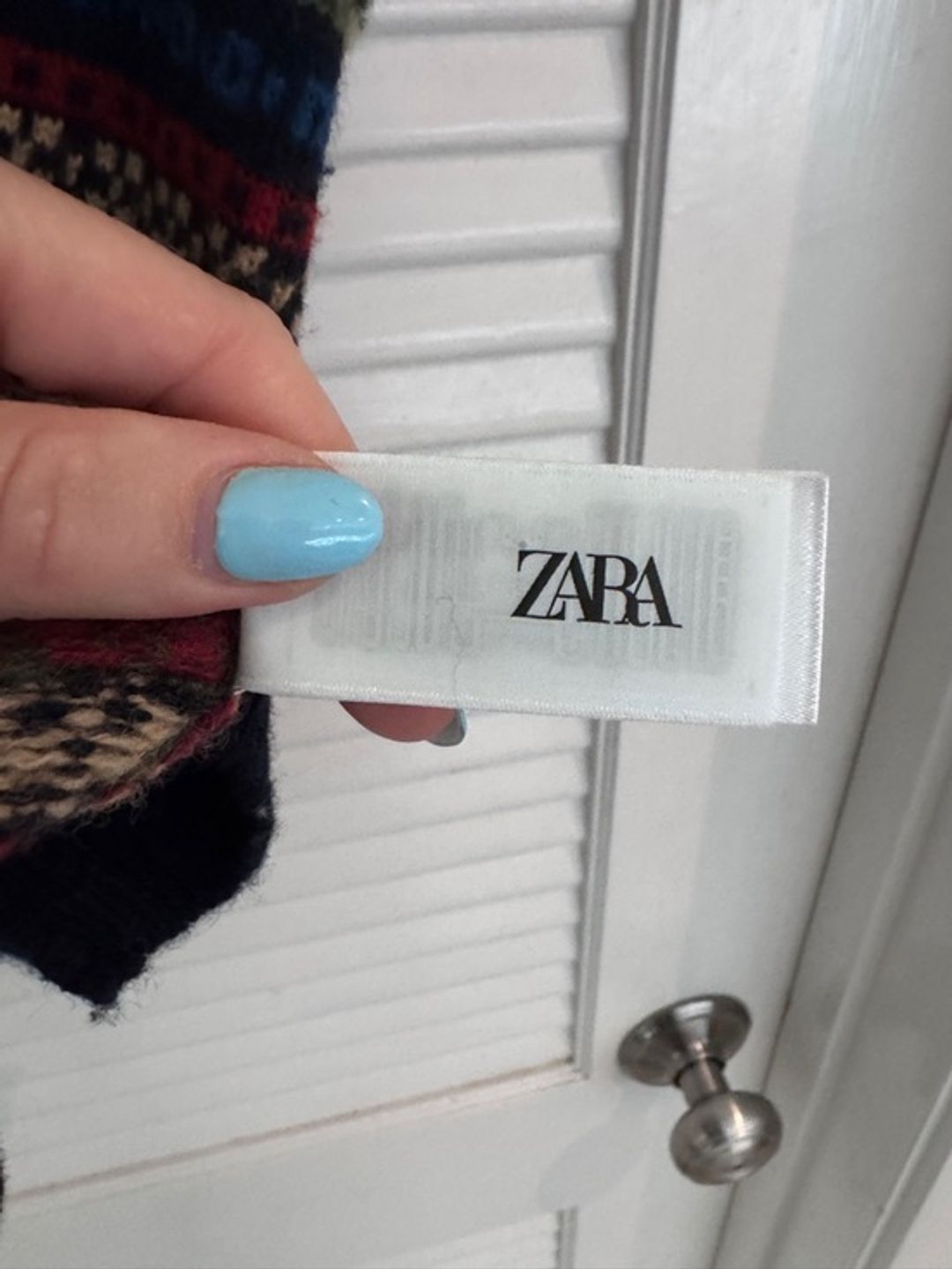 Zara Jacquard Knit Wool Vest