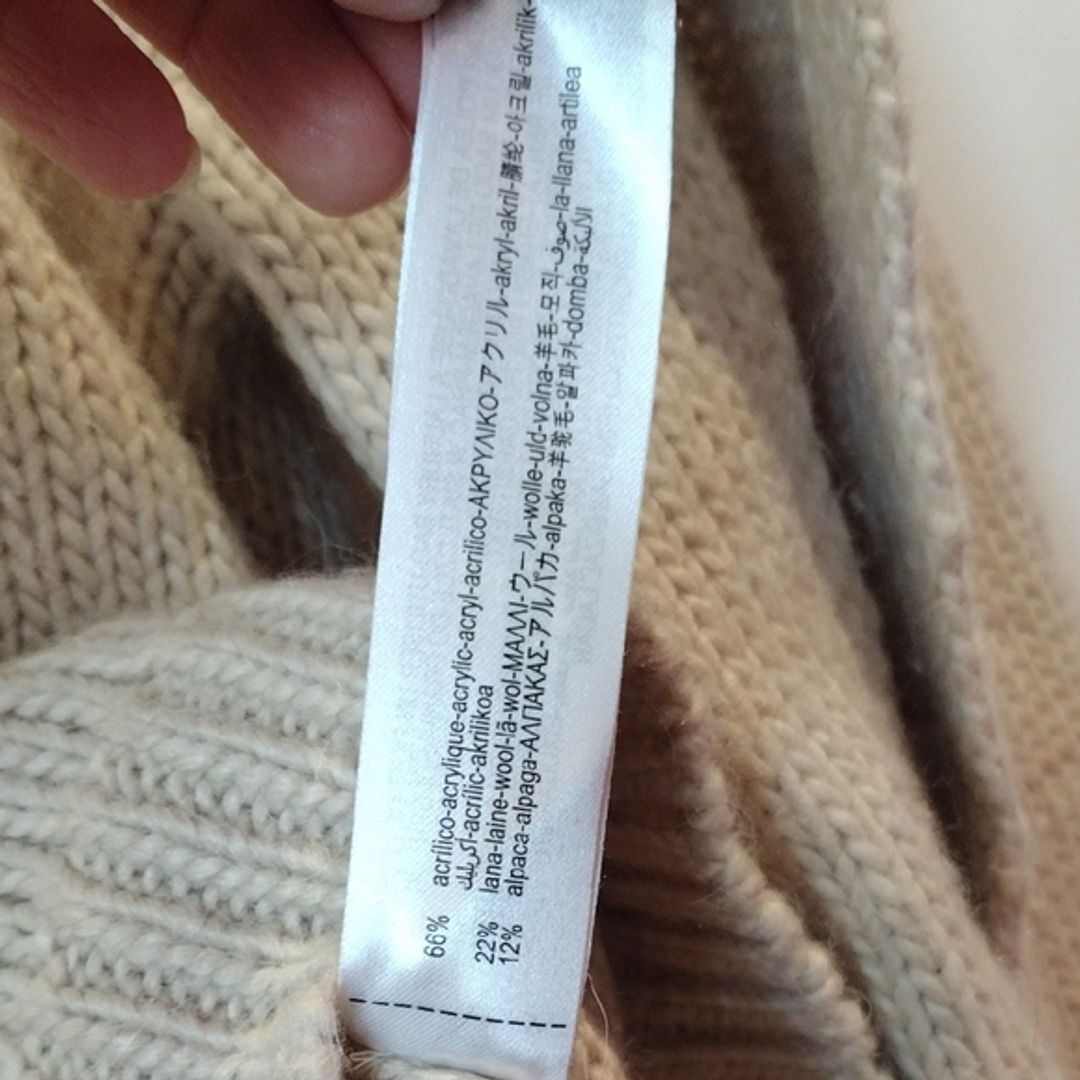 Zara Limited Edition Split Sleeve Wool Alpaca Sweater