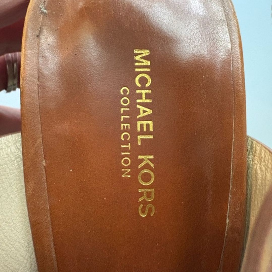 Michael Kors Runway Collection Camel and White Platform Sandals