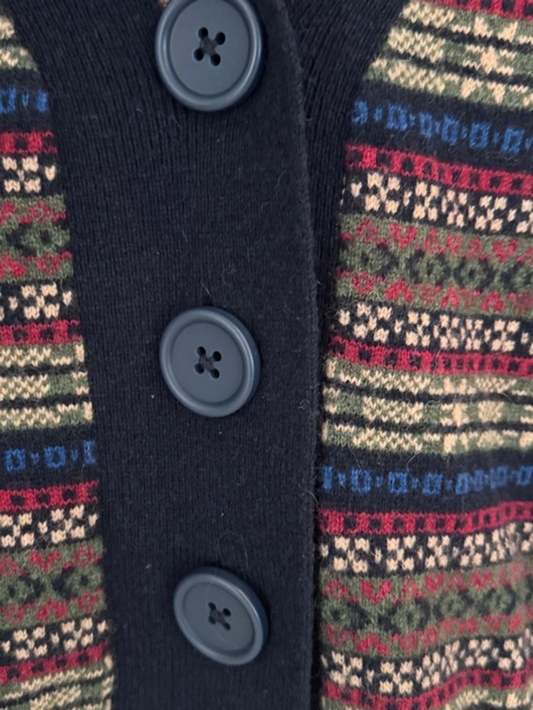 Zara Jacquard Knit Wool Vest