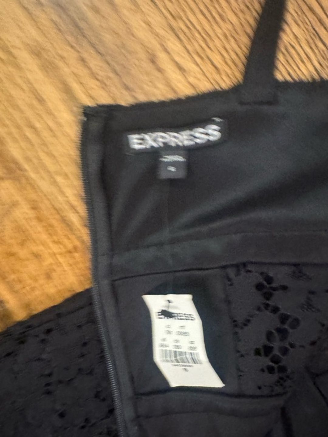 NWT Express Black Lace Bustier Corset Paneled Bodycon Pencil Dress 6