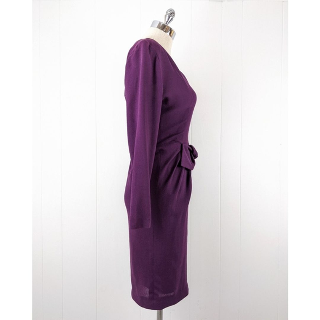 Guy Laroche Vintage 80's Sheath Dress with Bow Detail