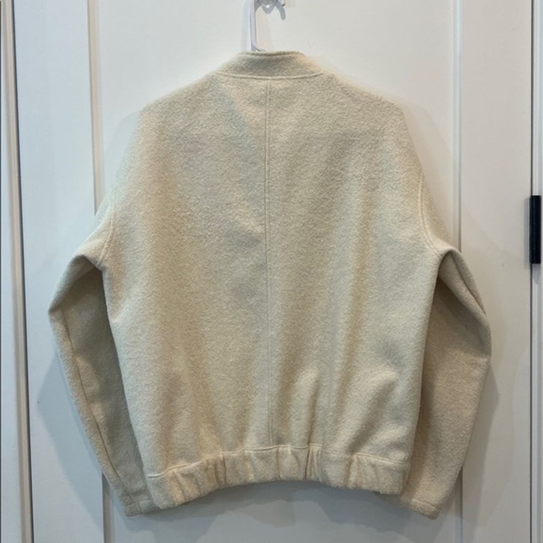 Vintage Cream Bomber Jacket